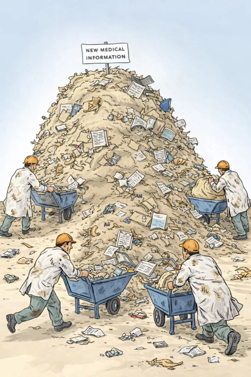 Portretowe zdjęcie z nieczytelnym angielskim tekstem informacyjnym w tle